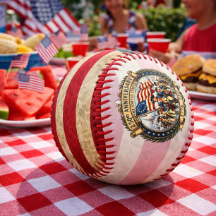 Balle De Baseball Conception de l'anniversaire américain historique