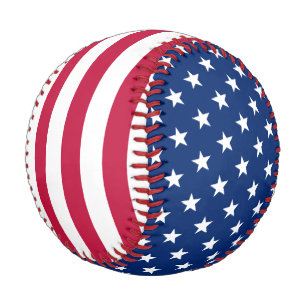 Balle De Baseball Cool USA Amérique Drapeau Étoiles 4 juillet