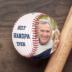 Balle De Baseball Couleurs personnalisées Meilleur Grand-Papa Photo
