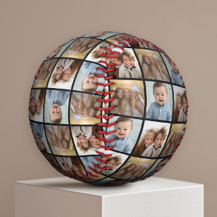 Balle De Baseball Créer un collage photo personnalisé avec 3 photos 