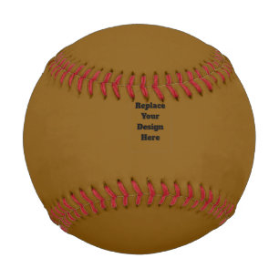Balle De Baseball Créez Votre Propre Brun