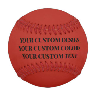 Balle De Baseball Créez votre propre rouge personnalisé