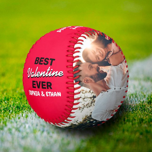 Balle De Baseball Custom Meilleur Valentine Ever Valentine's Day Cou (Créateur téléchargé)