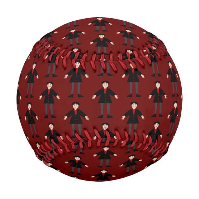 Balle De Baseball Cute Halloween Vampire Patterned (Devant)