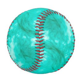 Balle De Baseball Cyan Liquid Ink Baseball
