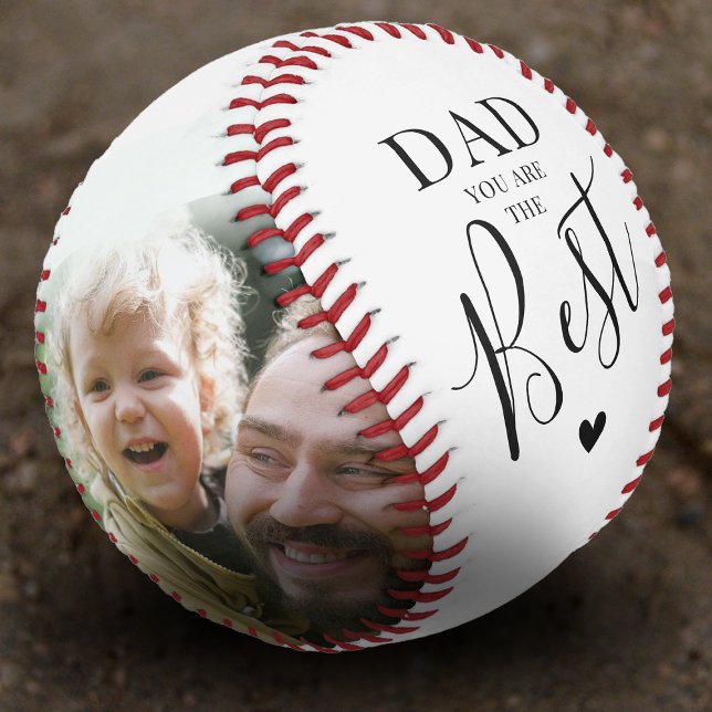 Balle De Baseball DAD 'You Are The Best' Photos Nom et devis (Créateur téléchargé)