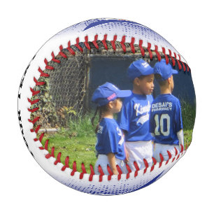 Balle De Baseball Dark Blue Retro Photo