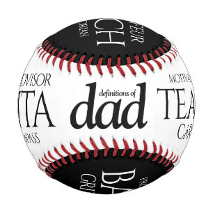 Balle De Baseball Définitions amusantes de papa emploi carrière étiq