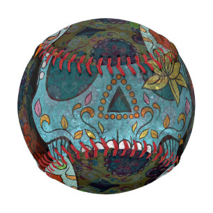 Balle De Baseball Dia De Los Muertos