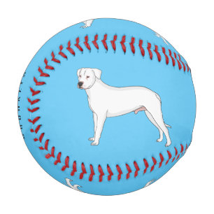 Balle De Baseball Dogo argentino dessin animé pour chien