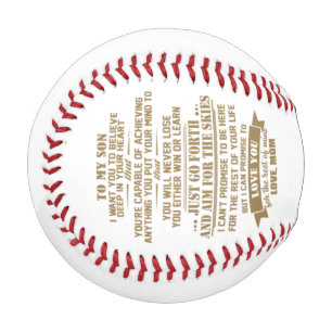 Balle De Baseball Don De Maman À Mon Fils Je Veux Que Vous Aimiez Ma