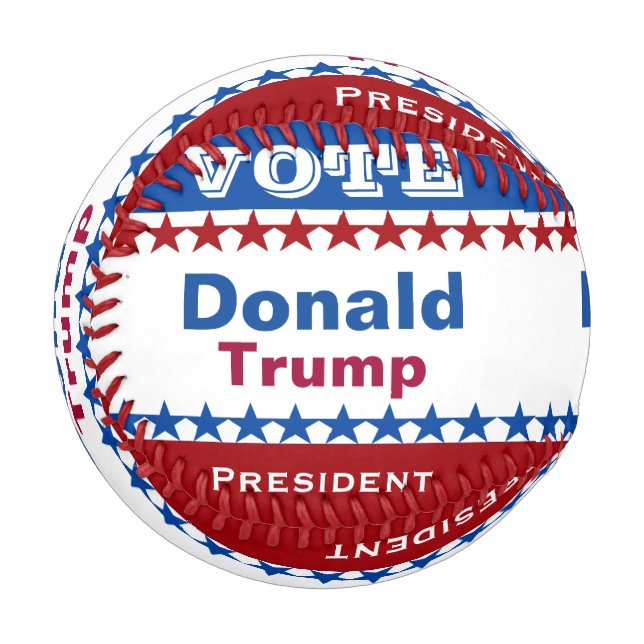 Balle De Baseball Donald Trump à la présidence 2016 (Devant Gauche)
