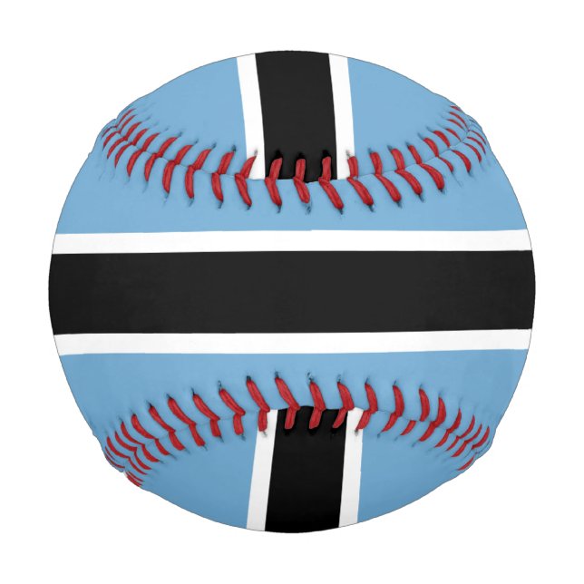 Balle De Baseball Drapeau botswanais (Botswana) (Devant)