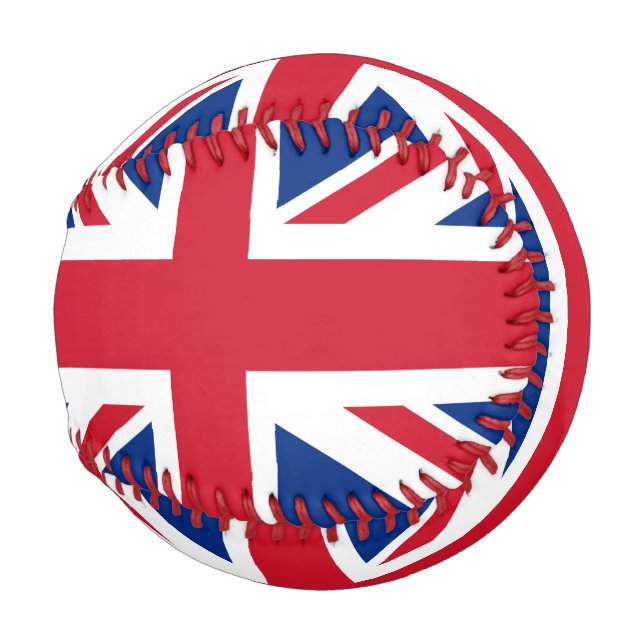 Balle De Baseball Drapeau britannique Royal Union Jack (Devant Droite)