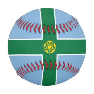 Balle De Baseball Drapeau de Derbyshire (Comté d'Angleterre, Royaume