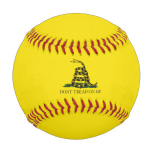 Balle De Baseball Drapeau de Gadsden (Ne marchez pas sur moi) (Drape