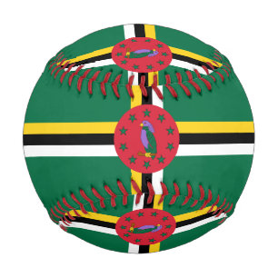 Balle De Baseball Drapeau de la Dominique
