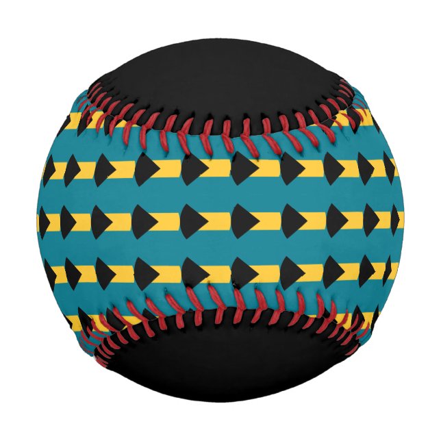 Balle De Baseball Drapeau des Bahamas Baseball (Devant)