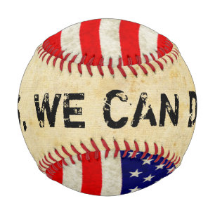 Balle De Baseball Drapeau des États-Unis d'Amérique - grungy