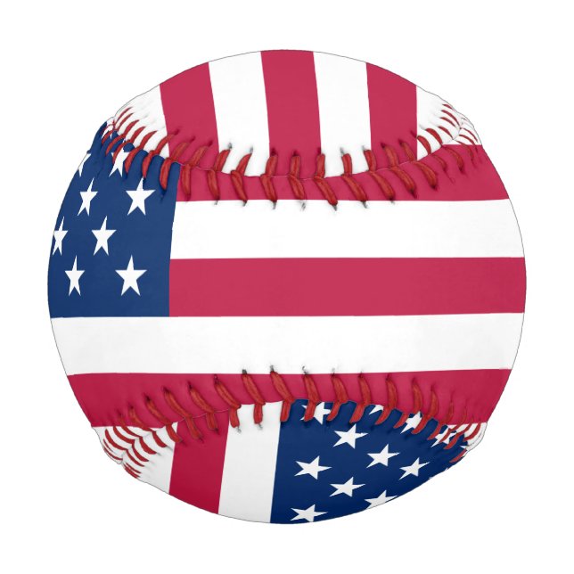Balle De Baseball Drapeau du baseball américain (Dos)