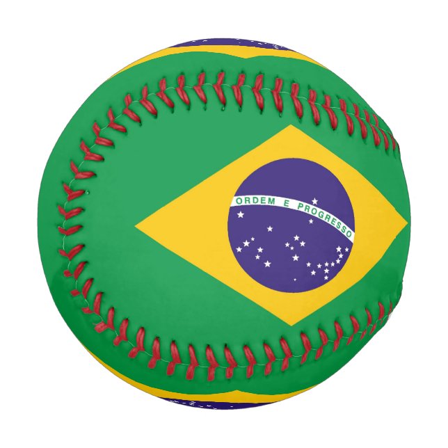 Balle De Baseball Drapeau du Brésil Bandeira do Brasil (Devant Gauche)