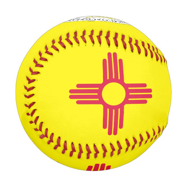 Balle De Baseball Drapeau du Nouveau Mexique (Devant Gauche)