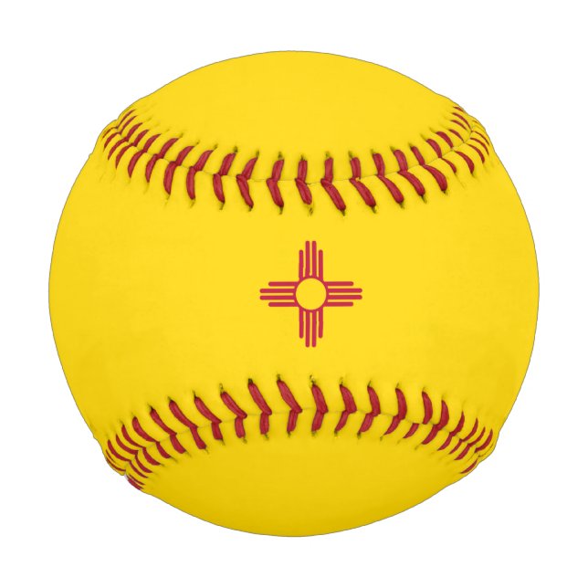 Balle De Baseball Drapeau du Nouveau-Mexique (États-Unis) (Devant)