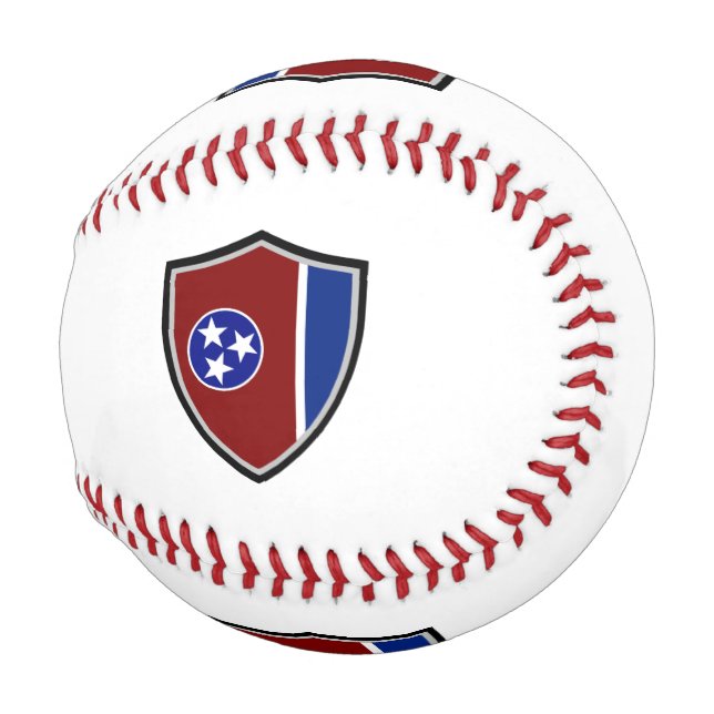 Balle De Baseball Drapeau du Tennessee (Devant Droite)