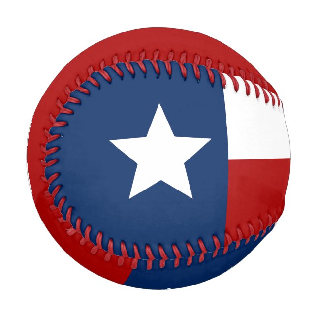 Balle De Baseball Drapeau du Texas (Devant Gauche)