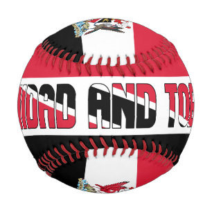 Balle De Baseball Drapeau et armoiries de Trinité-et-Tobago