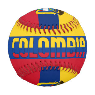 Balle De Baseball Drapeau et blason de Colombie Patriotique