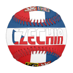 Balle De Baseball Drapeau et blason de la République tchèque Patriot