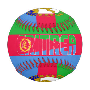 Balle De Baseball Drapeau et blason d'Érythrée Patriotique