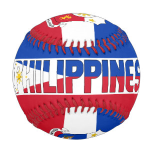 Balle De Baseball Drapeau et blason des Philippines Patriotique