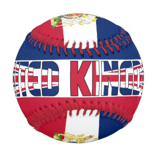 Balle De Baseball Drapeau et blason du Royaume-Uni Patriotique