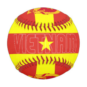 Balle De Baseball Drapeau et blason du Vietnam Patriotique