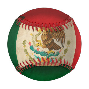 Balle De Baseball Drapeau Grunge du Mexique