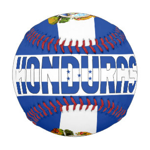 Balle De Baseball Drapeau hondurien et armoiries patriotique