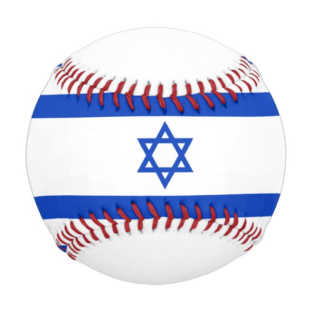 Balle De Baseball Drapeau Israël (Devant)