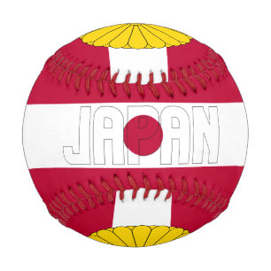 Balle De Baseball Drapeau japonais et blason patriotique