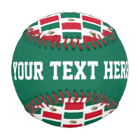 Drapeau mexicain coutume de base-ball cadeau