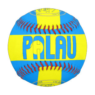 Balle De Baseball Drapeau Palaos et blason Patriotique