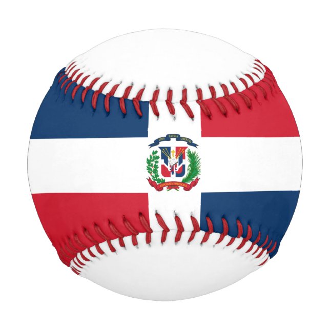 Balle De Baseball Drapeau République Dominicaine Baseball (Devant)