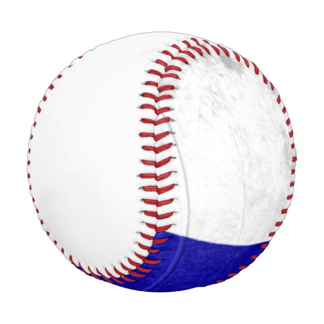 Balle De Baseball Drapeau russe Grunge (Angle)