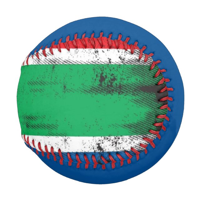 Balle De Baseball Drapeau sud-africain (Devant Droite)