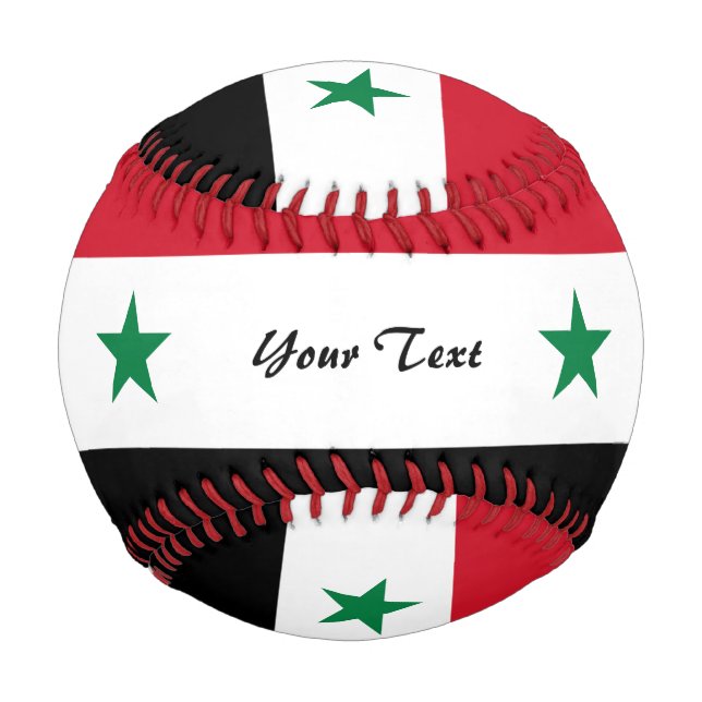 Balle De Baseball Drapeau syrien (Devant)
