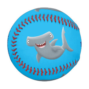 Balle De Baseball Drôle mignon requin marteau dessin animé 