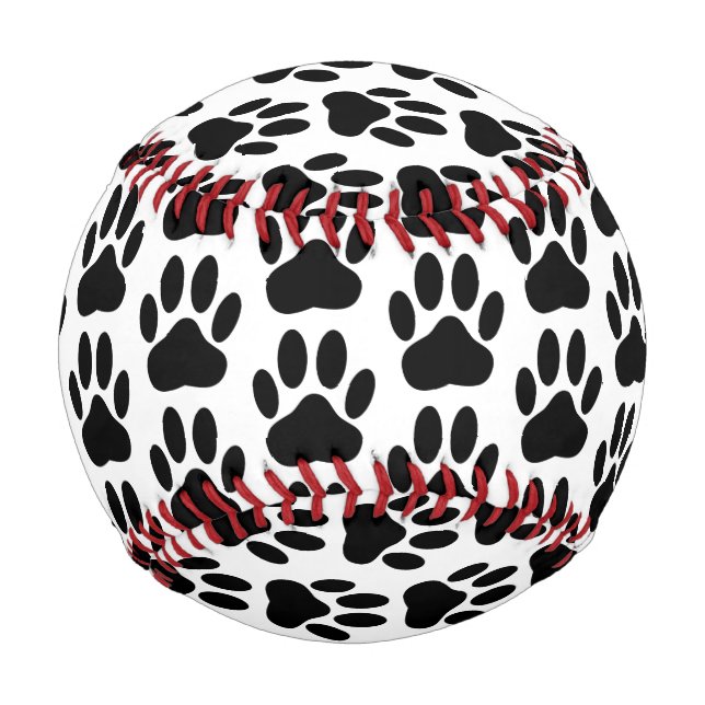 Balle De Baseball Empreinte de chien (Devant)