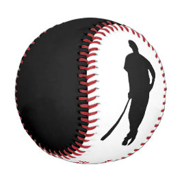 Balle De Baseball Entraîneur rouge noir de champion personnalisé