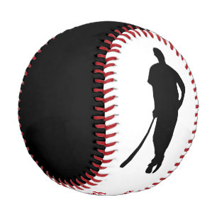 Balle De Baseball Entraîneur rouge noir de champion personnalisé